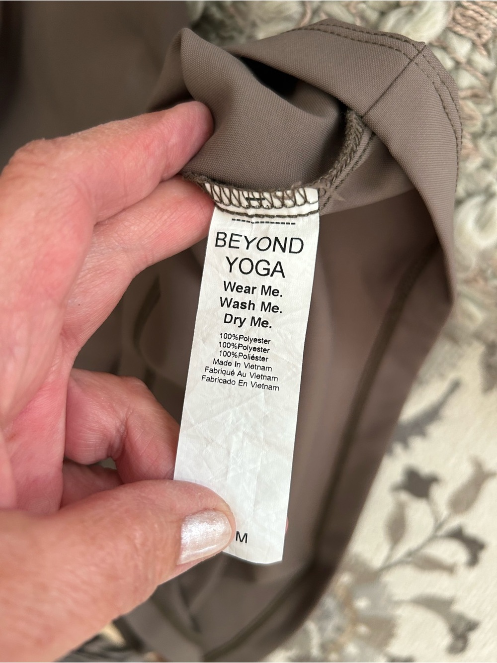 Beyond Yoga Neutral Zip Hoodie Jacket in Taupe - Picture 8 of 9